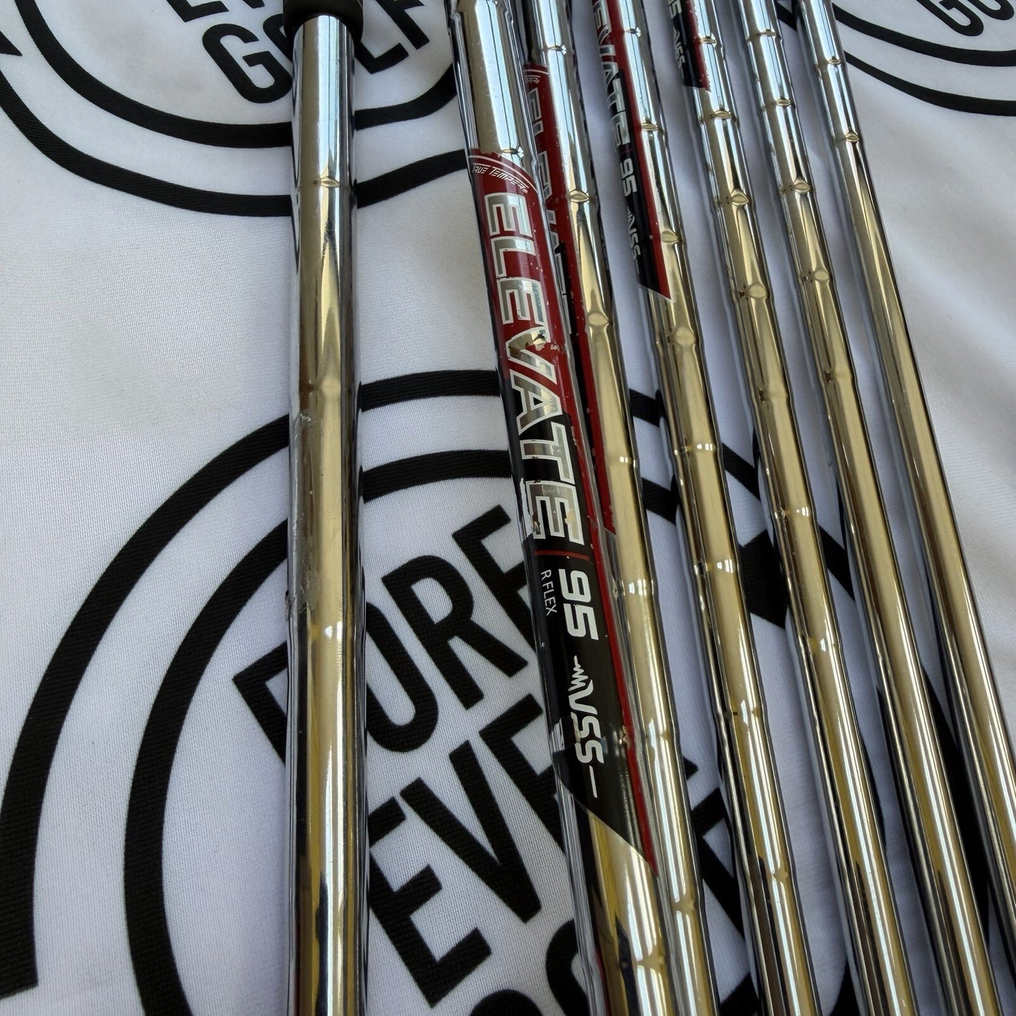 TAYLORMADE SIM2 MAX OS IRONS / 5 - PW + SW / Mens RH / 95g Reg Flex / GOOD USED