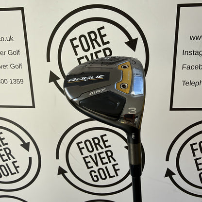 CALLAWAY ROGUE ST MAX 3 WOOD / 15 Deg / RH / 65g Reg Flex / GOOD USED