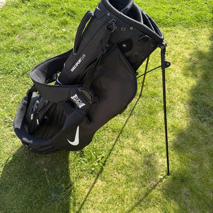 NIKE SPORT LITE GOLF CARRY BAG / EQUA FLEX / Black / 5-Way Divide / MINT USED