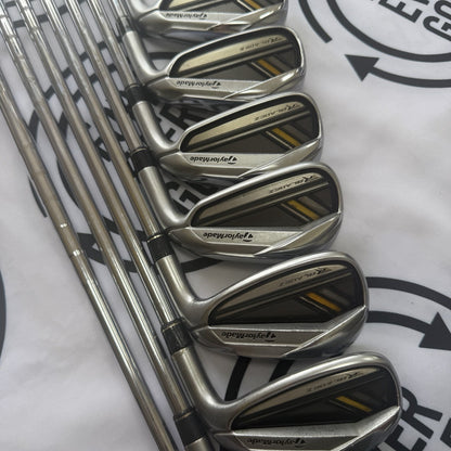 TAYLORMADE R-BLADEZ IRONS / 4 - PW + SW / RH / Reg Flex / GOOD USED