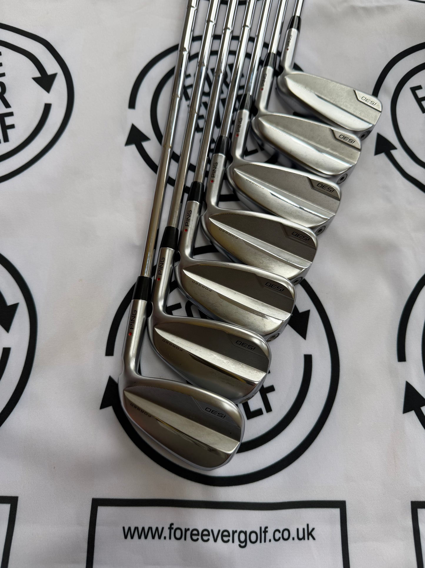 PING i530 IRONS / 5 - UW / Red Dot / 115g Stiff Flex / Mens RH / MINT USED