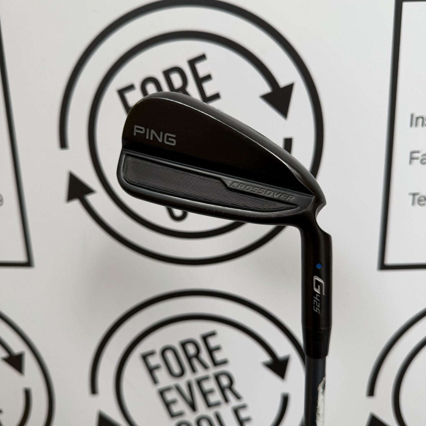 PING G425 CROSSOVER 3 IRON / Blue Dot / Mens RH / 70g Stiff Flex / GOOD USED