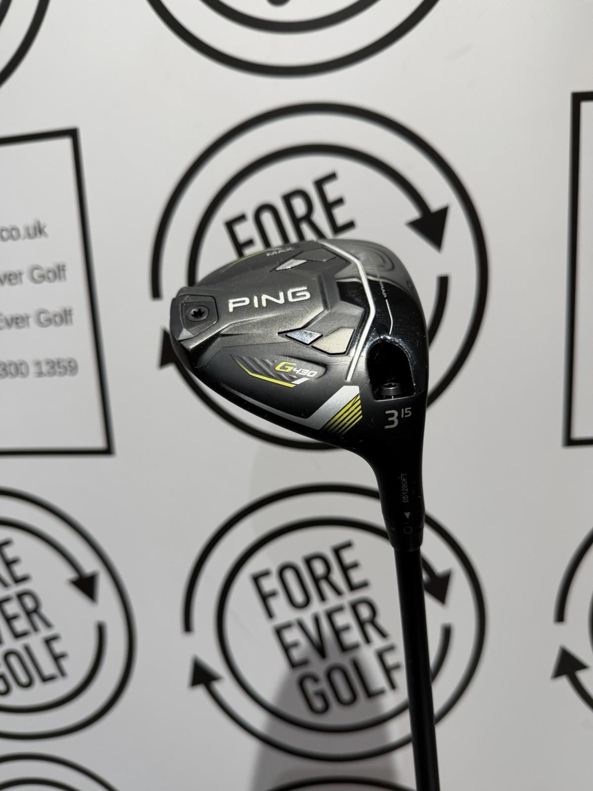 PING G430 MAX 3 WOOD / 15 Degree / Mens RH / 65g Stiff Flex / V.GOOD USED