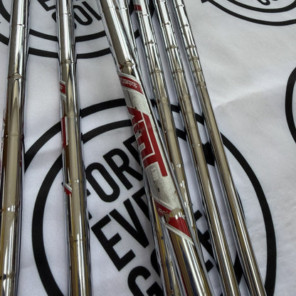 TITLEIST AP3 718 IRONS / 4 - PW / Mens RH / Reg Flex AMT Red Shafts / GOOD USED