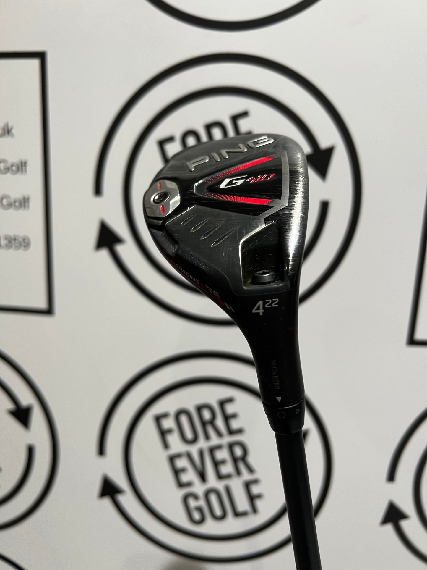 PING G410 4 HYBRID. / 22 Deg / Mens RH / 70g Reg Flex