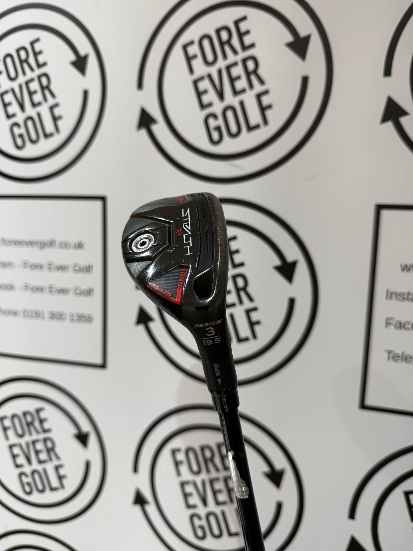 TAYLORMADE STEALTH 2 3 HYBRID / 19.5 Degree / RH / 70g Reg Flex