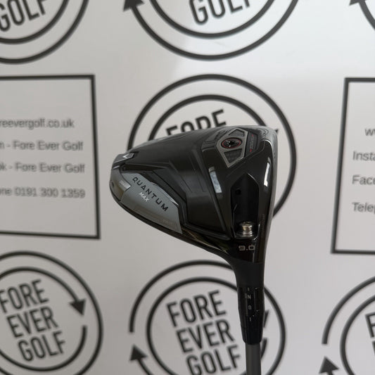 CALLAWAY QUANTUM MAX DRIVER / 9 Deg / RH / 50g Reg Flex / MINT USED