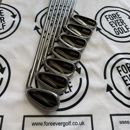 PING G25 IRONS / 5 - PW + SW / RH / Reg Flex / Red Dot / GOOD USED