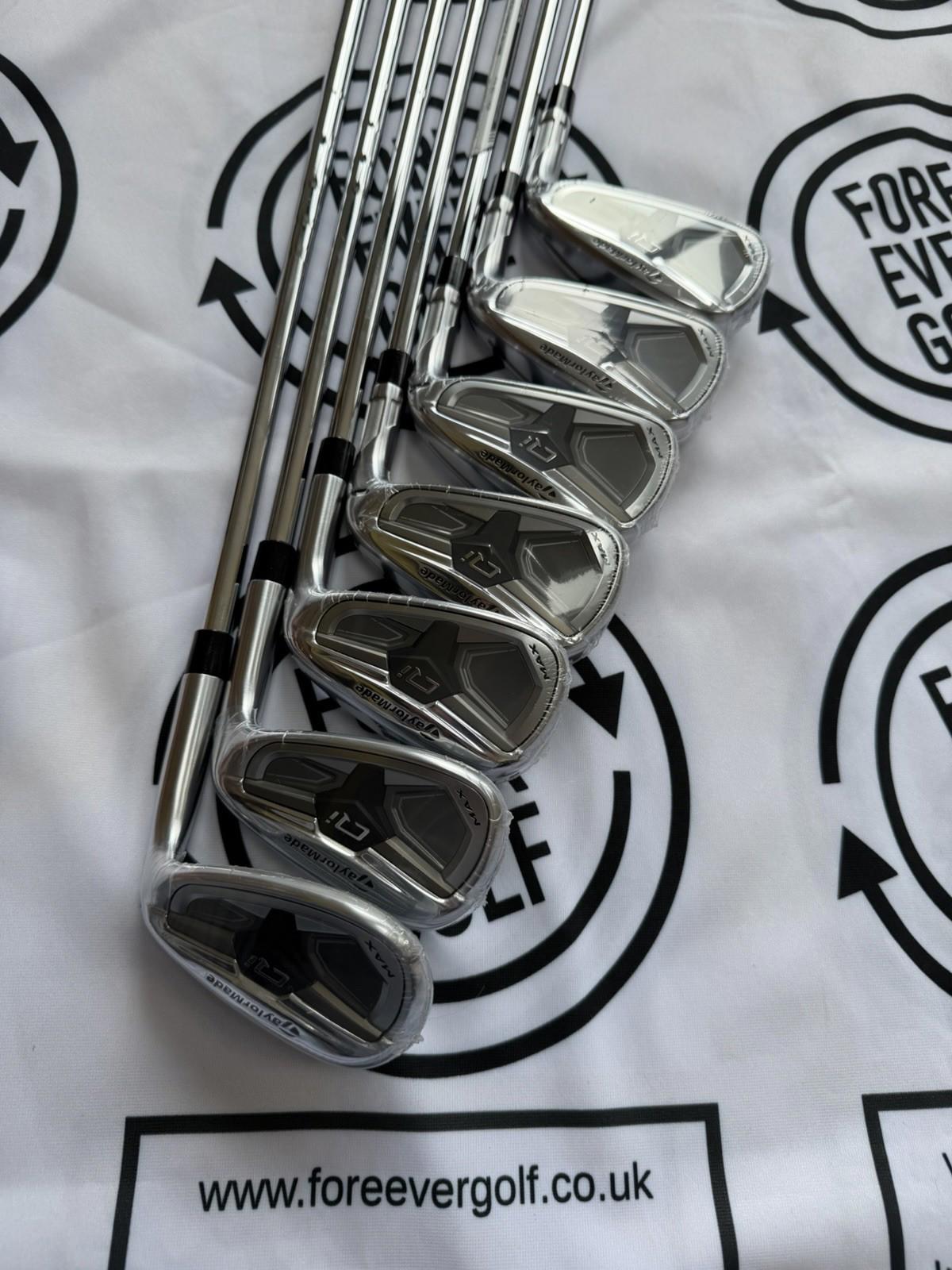 TAYLORMADE Qi MAX IRONS / 5 - PW + SW / RH / 85g Stiff Flex / NEW