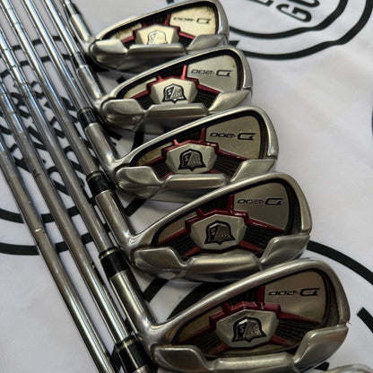 WILSON D200 IRONS / 5 - PW + SW / RH / Reg Flex / GOOD USED