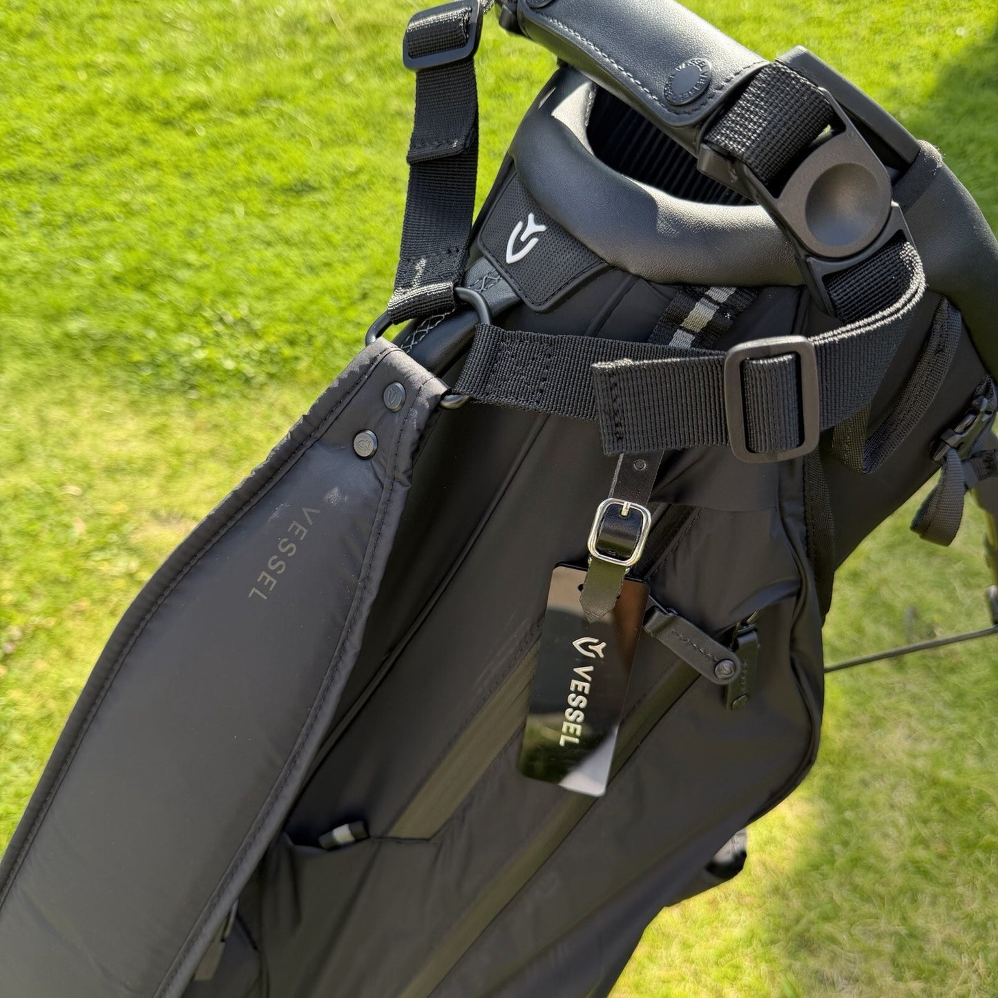 VESSEL LUX AIR Stand Golf Bag / Black / 6 Way Divider / MINT USED