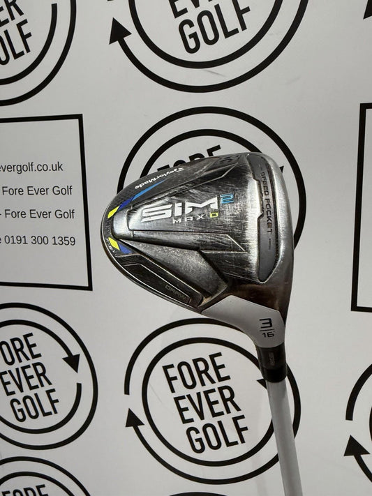 TAYLORMADE SIM2 MAX-D 3 WOOD / 16 Degree / RH / 45g Reg Flex / OK USED