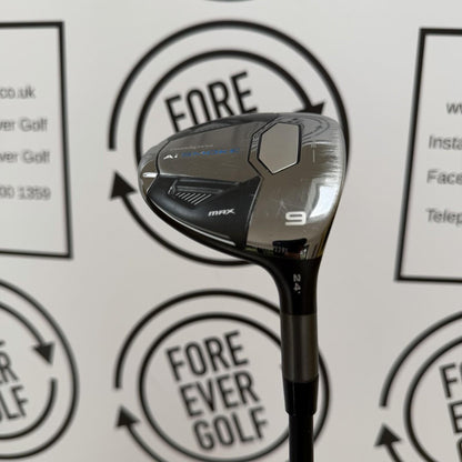 CALLAWAY Ai SMOKE MAX 9 WOOD / 24 Degree / Mens RH / 50g Reg Flex / GOOD USED