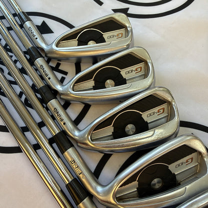 PING G400 IRONS / 5 - PW / Mens RH / Black Dot / 120g Stiff Flex / GOOD USED