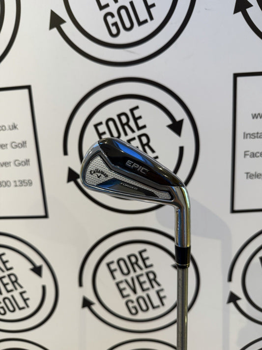 CALLAWAY EPIC FORGED 4 IRON /Mens RH / 80g Steel Fiber Reg Flex Shaft / V.GOOD