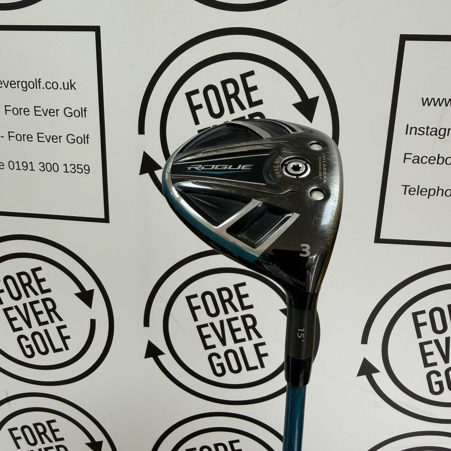 CALLAWAY ROGUE 3 WOOD / 15 Deg / RH / 75g Stiff Flex / GOOD USED