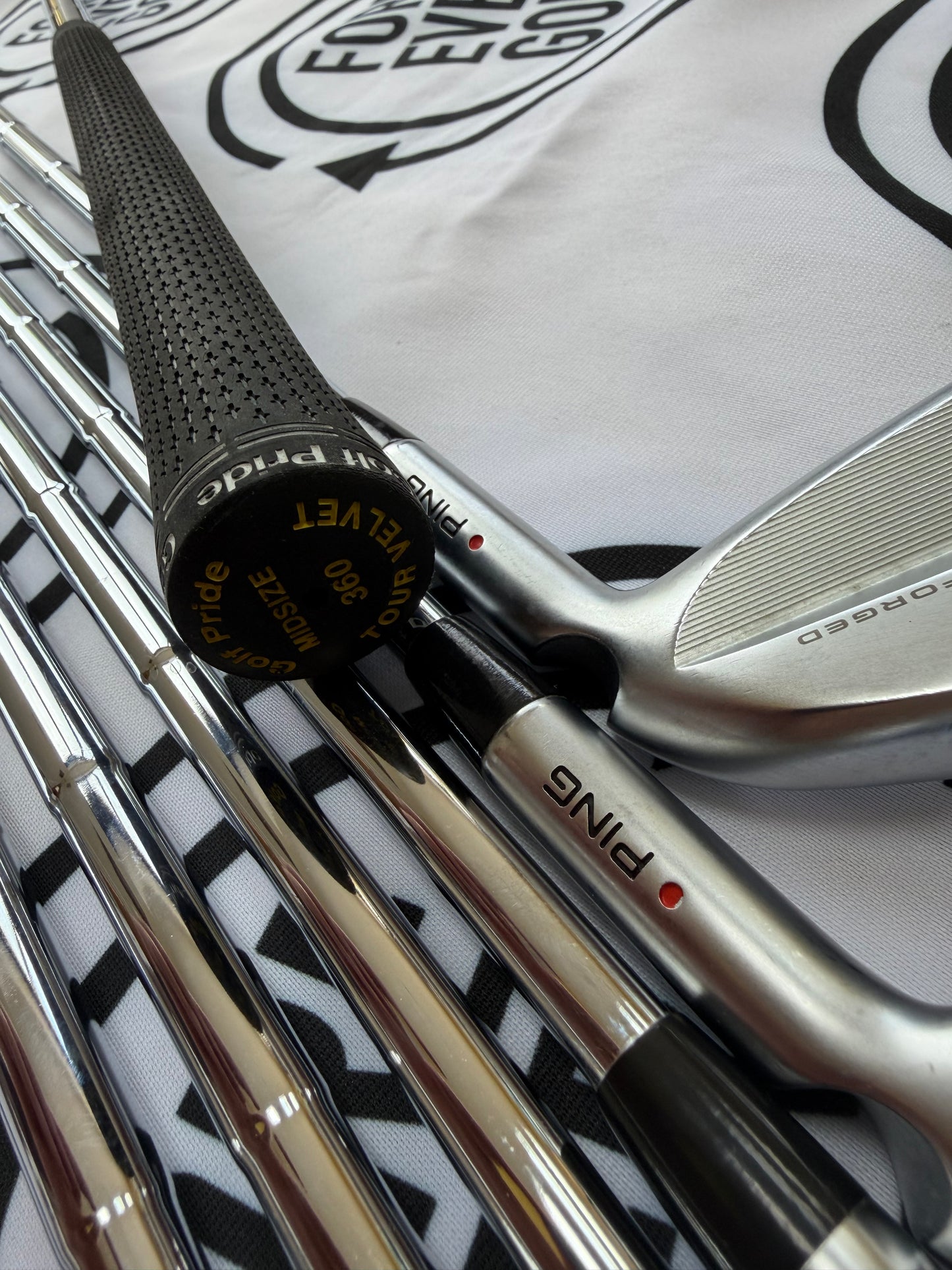 PING i530 IRONS / 5 - UW / Red Dot / 115g Stiff Flex / Mens RH / MINT USED