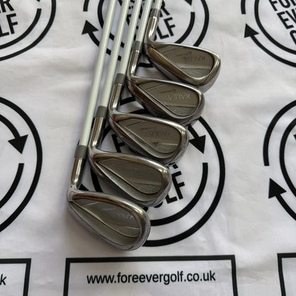 TAYLORMADE KALEA IRONS / 7 - SW / Ladies RH / 45g Ultralite Ladies Flex / GOOD