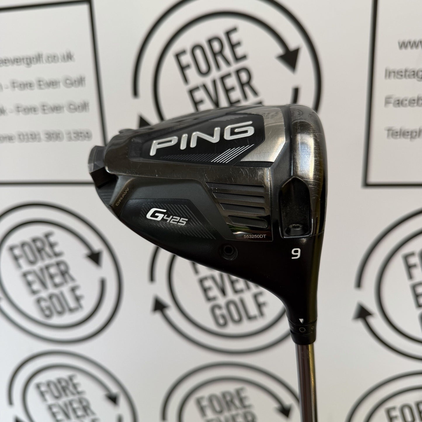 PING G425 MAX DRIVER / 9 Degree / Mens RH / 65g Stiff Flex / V.GOOD USED