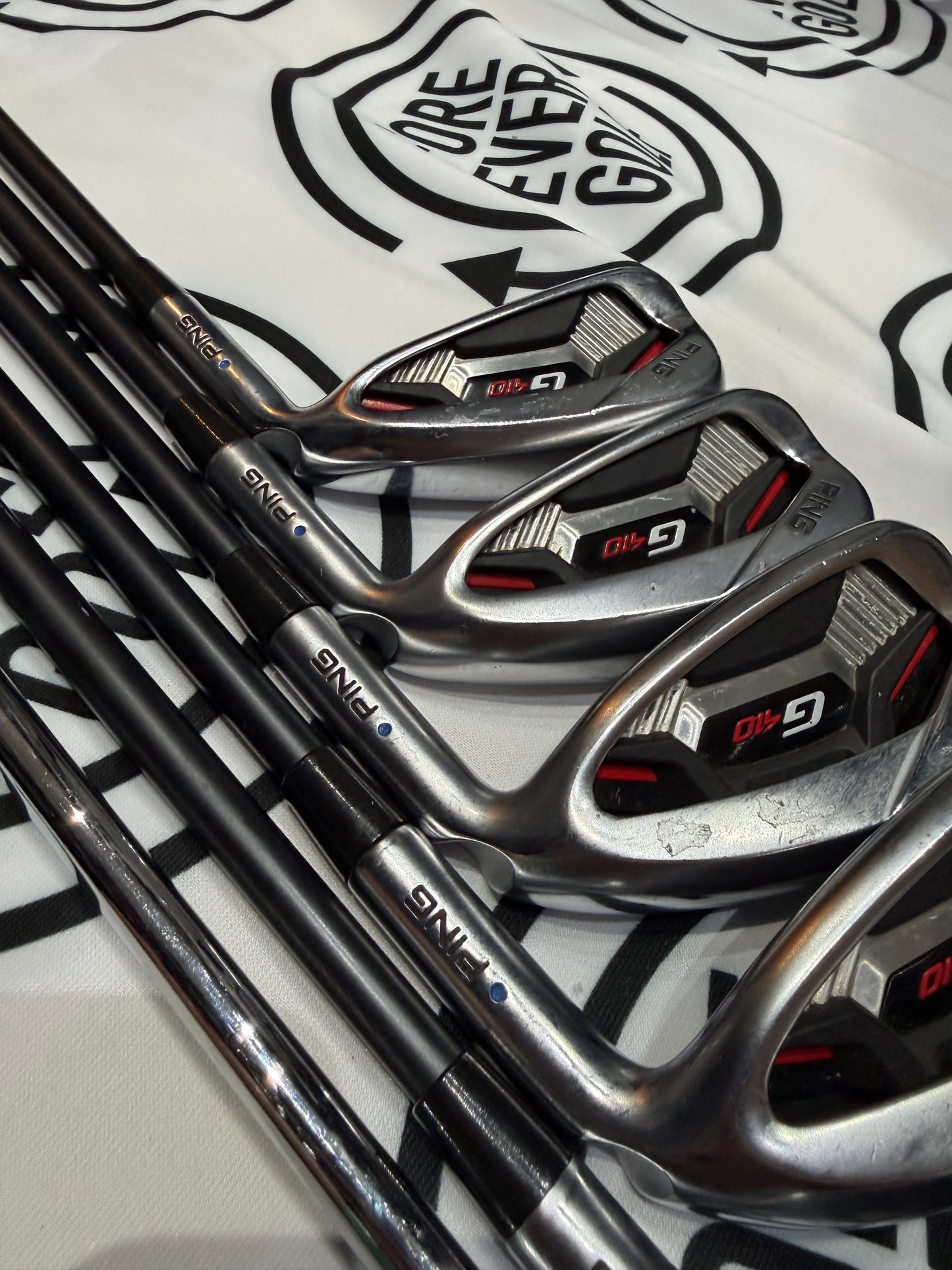 PING G410 IRONS / 6 - SW / RH / AWT Reg Flex Graphite Shaft