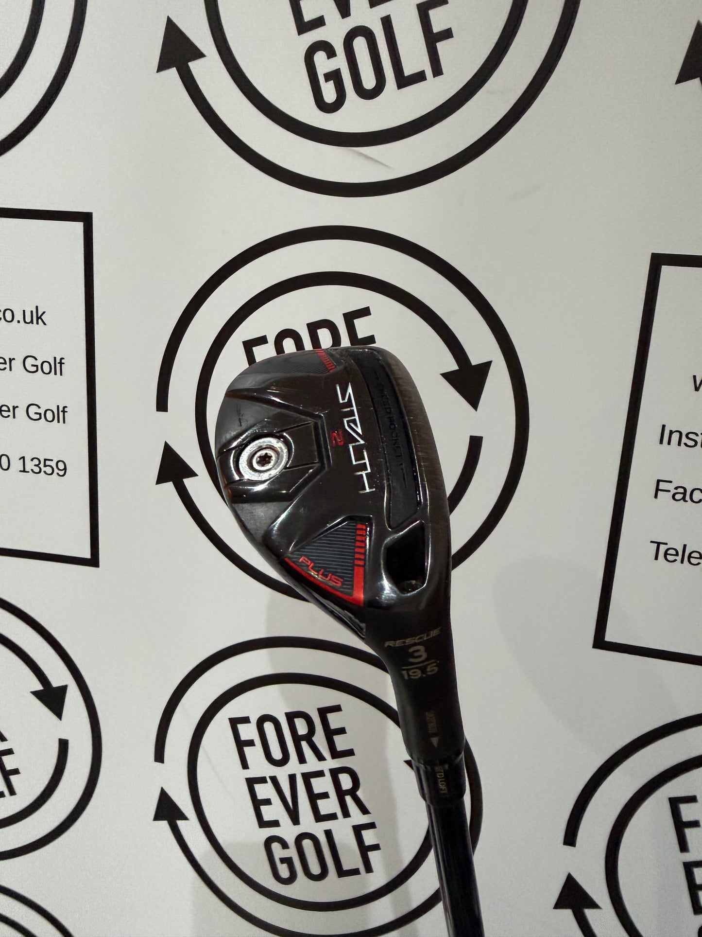 TAYLORMADE STEALTH 2 3 HYBRID / 19.5 Degree / RH / 85g Stiff Flex