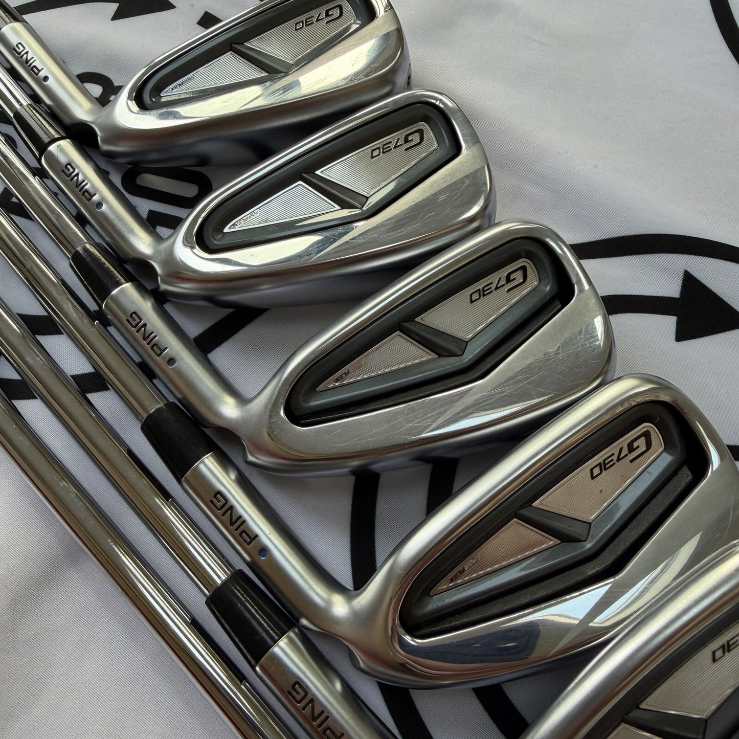 PING G730 IRONS / 5 - PW / Mens RH / Blue Dot / 100g Reg Flex / V.GOOD USED