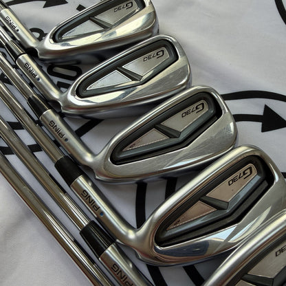 PING G730 IRONS / 5 - PW / Mens RH / Blue Dot / 100g Reg Flex / V.GOOD USED