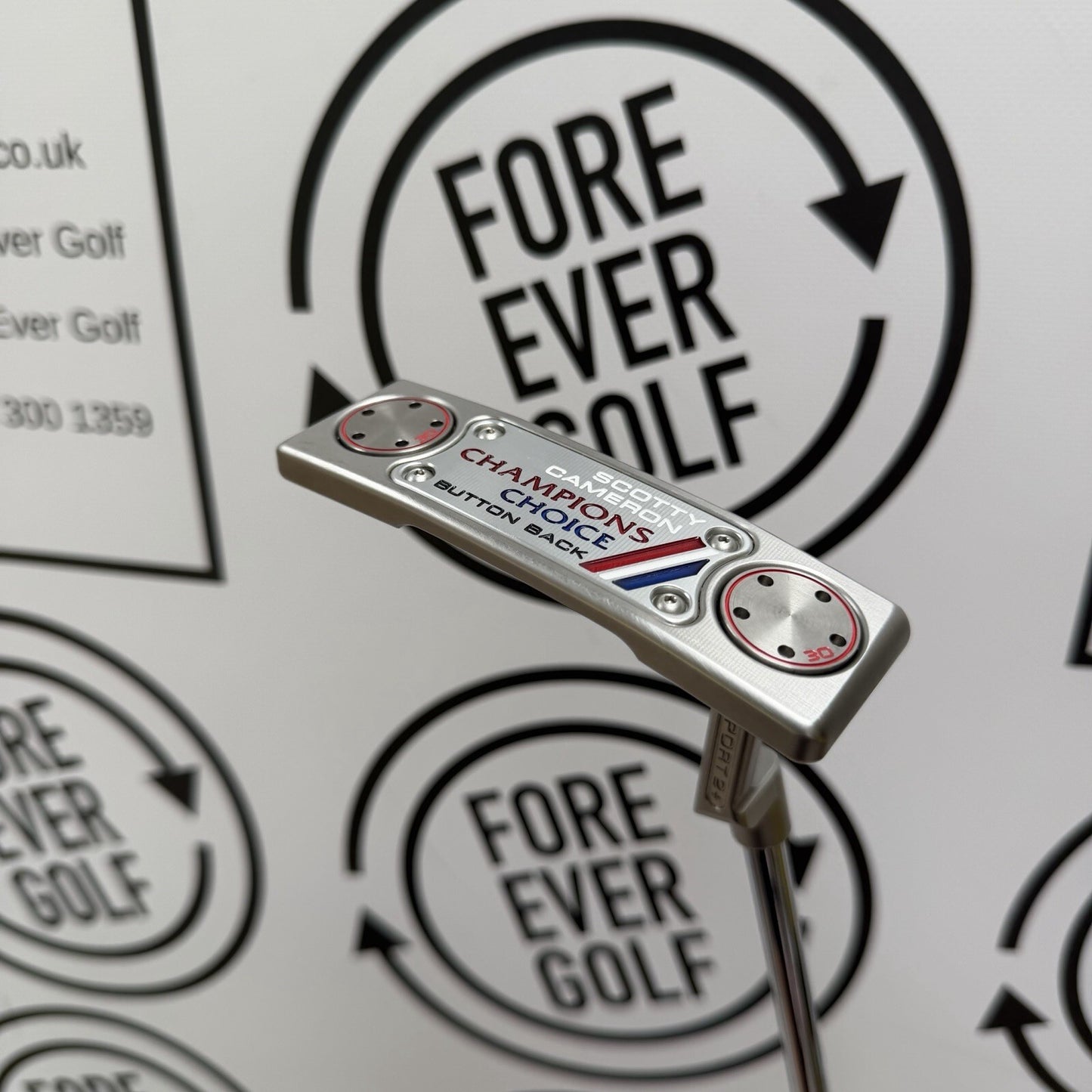 SCOTTY CAMERON CHAMPIONS CHOICE BUTTON BACK PUTTER / 34” / RH / V.GOOD