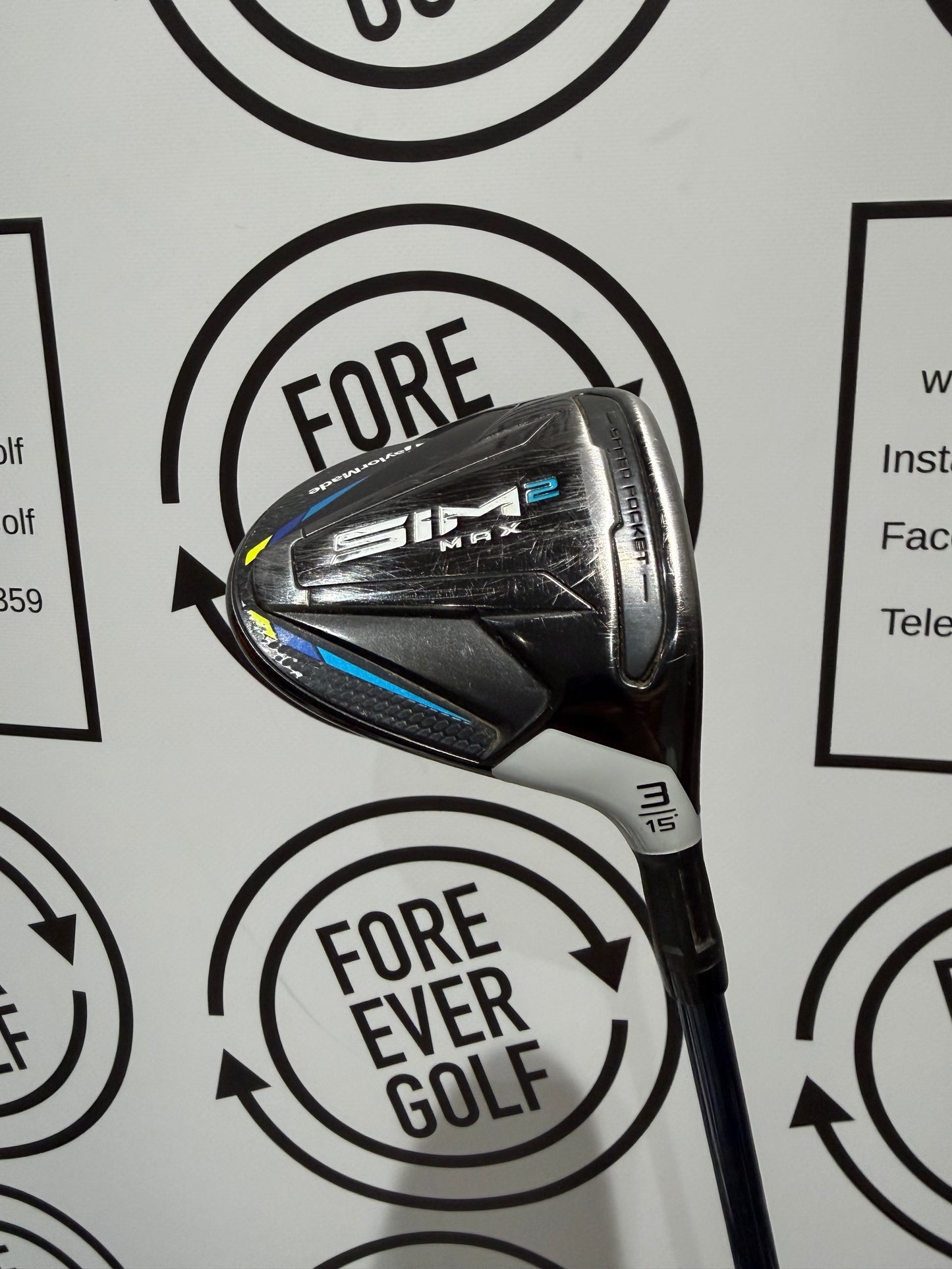 TAYLORMADE SIM2 MAX 3 WOOD / 15 Degree / RH / 50g Reg Flex