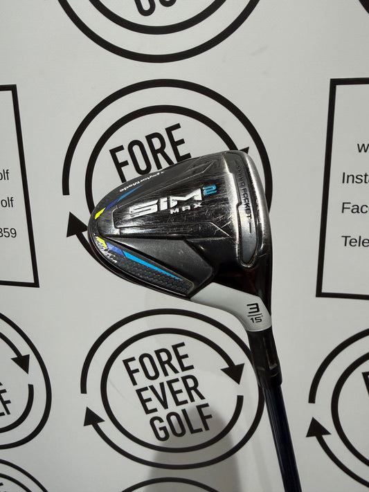 TAYLORMADE SIM2 MAX 3 WOOD / 15 Degree / RH / 50g Reg Flex