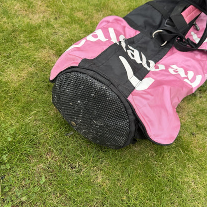 CALLAWAY LADIES LIGHTWEIGHT SUNDAY PENCIL/SUNDAY GOLF BAG / Black/Pink / OK USED