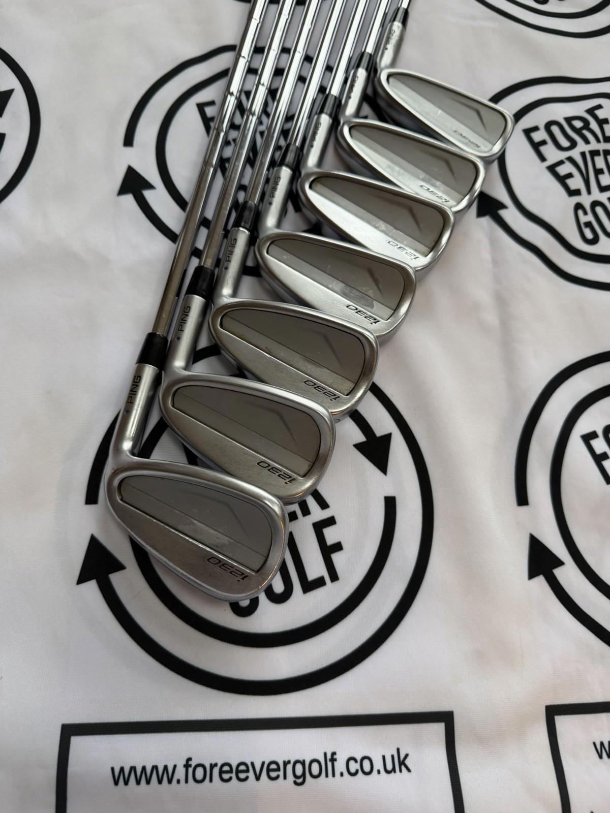 PING i230 IRONS / 4 - PW / Mens RH /  BLUE Dot / 120g Stiff Flex / GOOD USED