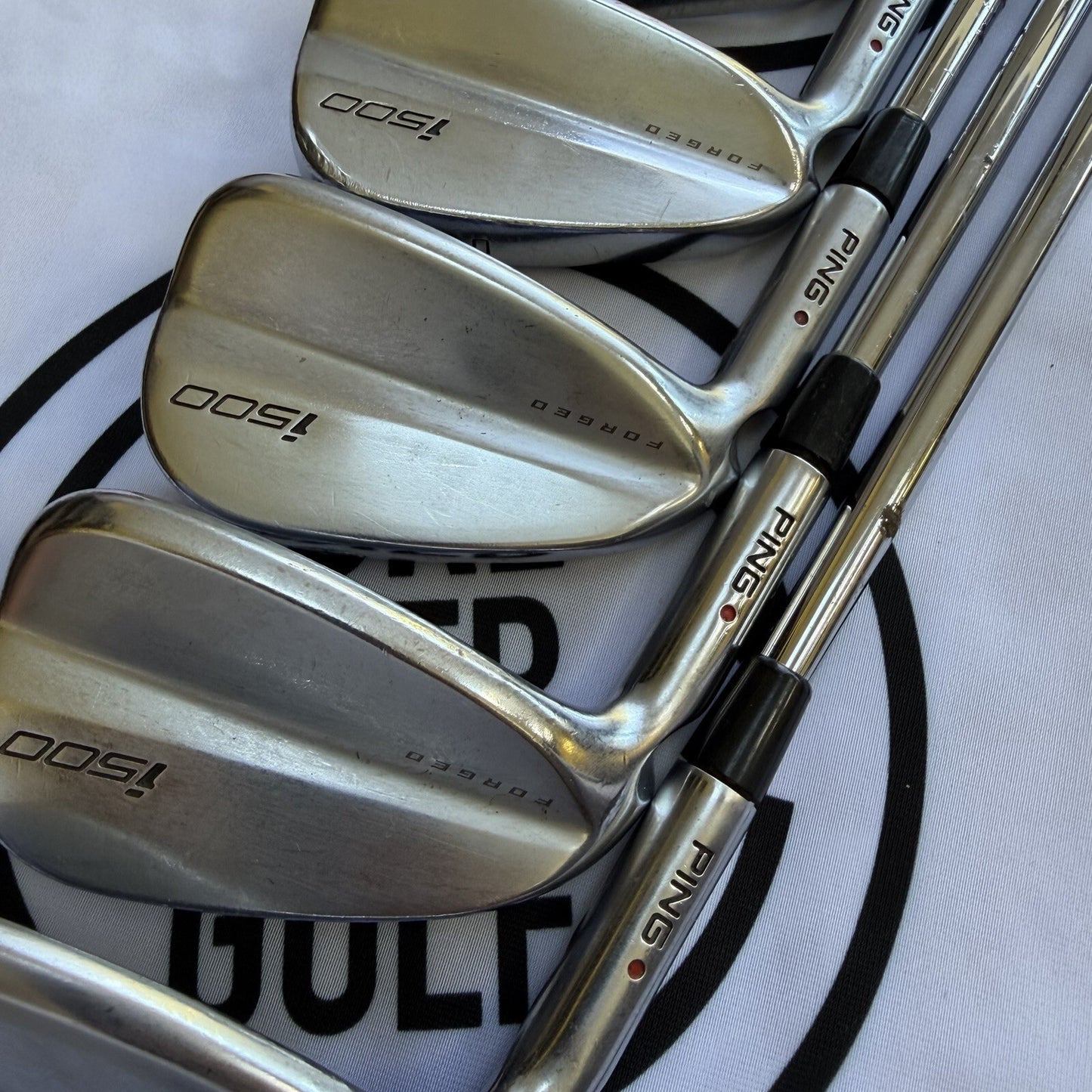 PING i500 IRONS / 4 - PW / Mens LH / Red Dot / 105g Reg Flex / OK USED
