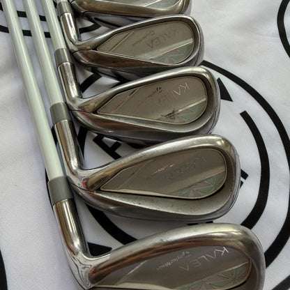 TAYLORMADE KALEA IRONS / 7 - SW / Ladies RH / 45g Ultralite Ladies Flex / GOOD