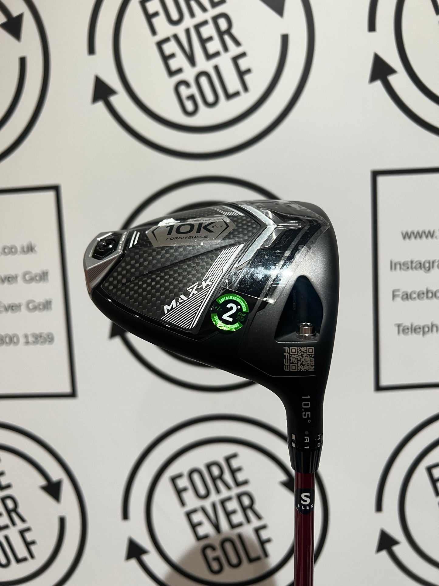 COBRA DS ADAPT MAX-K DRIVER / 10.5 Deg / Mens RH / 50g Stiff Flex