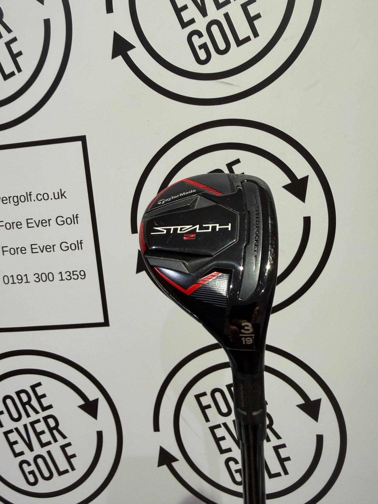 TAYLORMADE STEALTH 2 3 HYBRID / 19 Degree / Rh / 70g Stiff Flex / V.GOOD USED