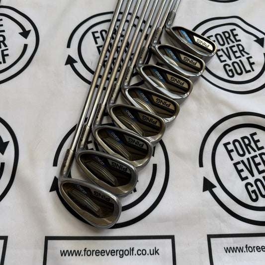 PING G30 IRONS / 4 - PW + UW / RH / Regular Flex / Black Dot / GOOD USED
