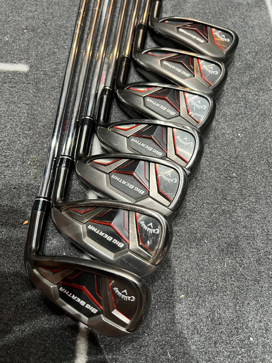 CALLAWAY BIG BERTHA CF-19 IRONS / 5 - SW / RH / 90g Reg Flex