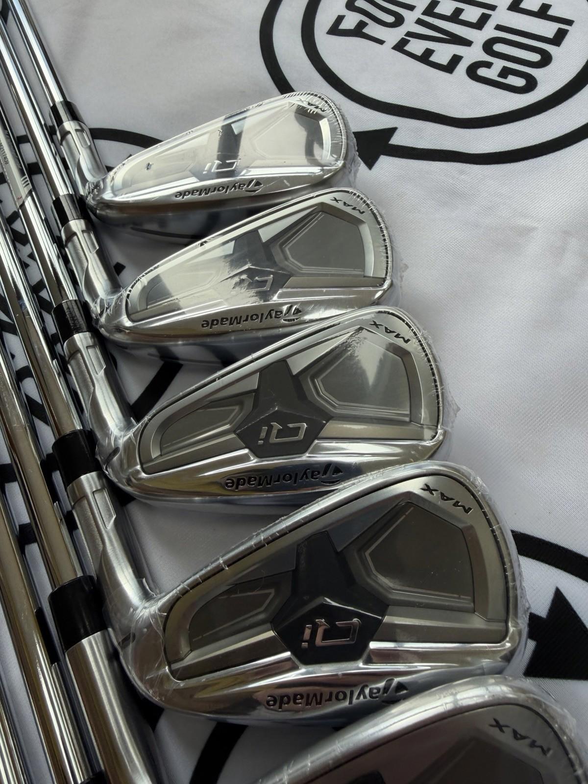 TAYLORMADE Qi MAX IRONS / 5 - PW + SW / RH / 85g Stiff Flex / NEW