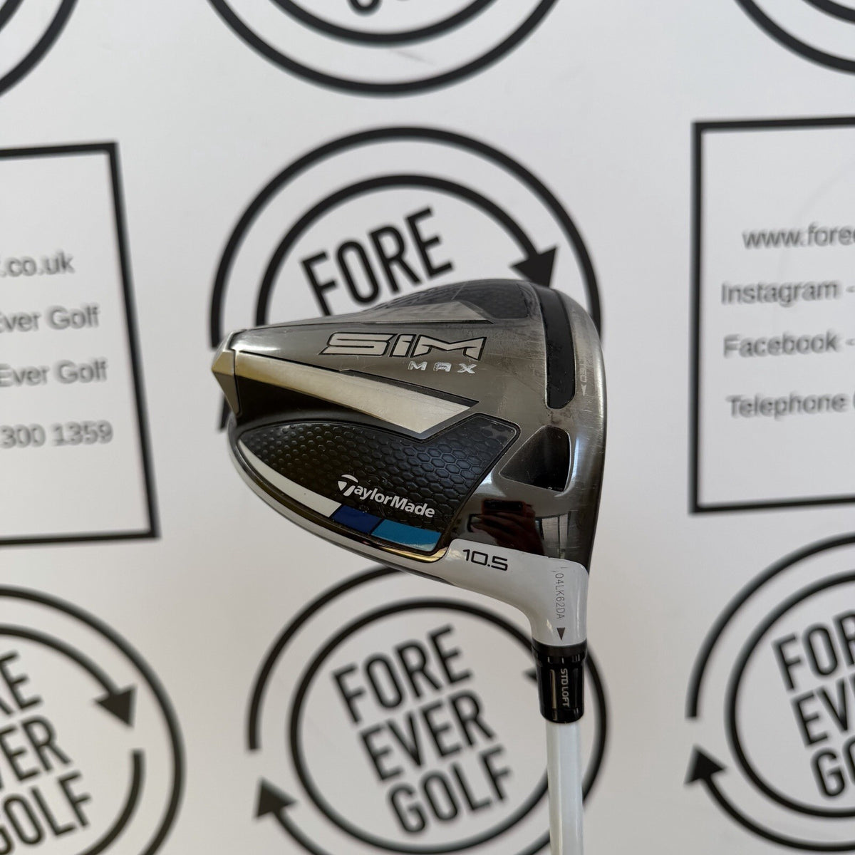 TAYLORMADE SIM MAX DRIVER / 10.5 Deg / RH / 45g Reg Flex / GOOD USED