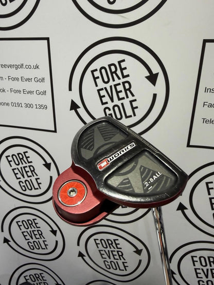 ODYSSEY O-WORKS RED 2 BALL PUTTER / 34” / Mens RH / V.GOOD USED