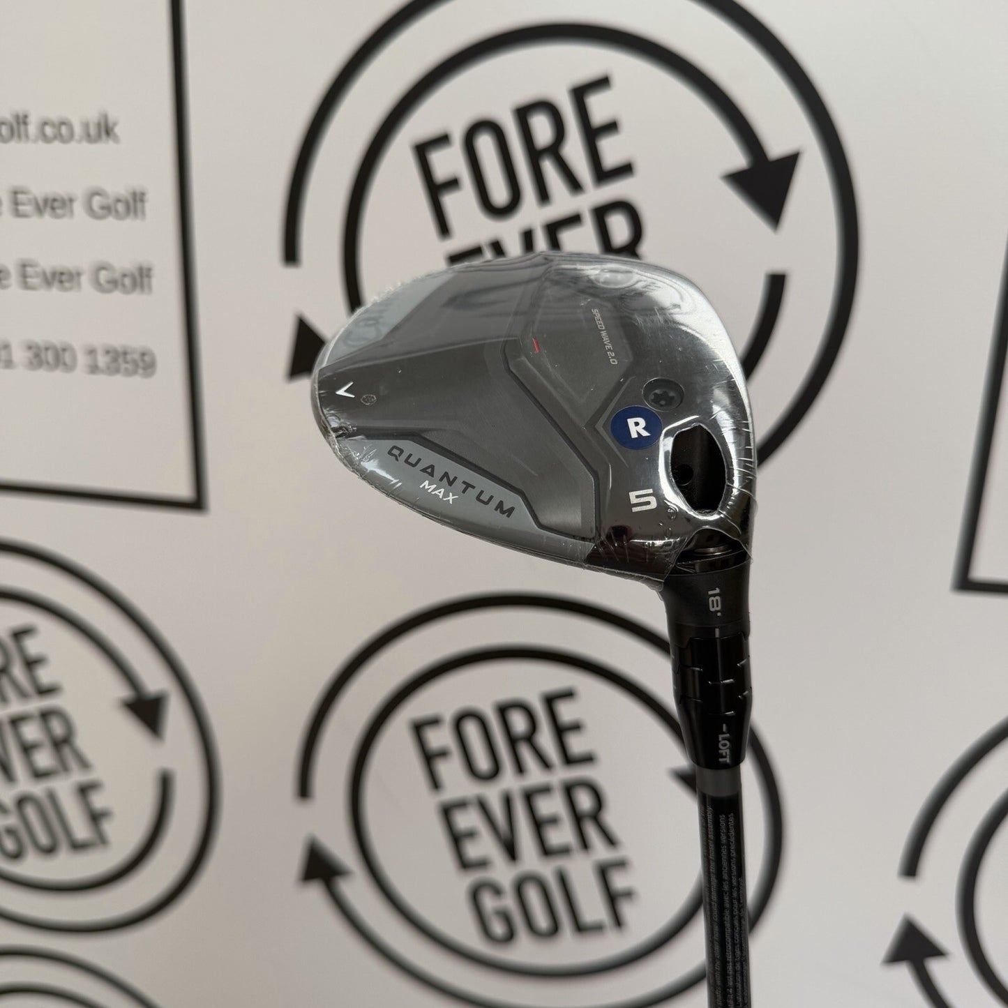 CALLAWAY QUANTUM MAX 5 WOOD / 18 Deg / RH / 60g Reg Flex / NEW