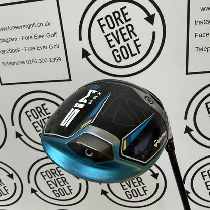 TAYLORMADE SIM2 MAX DRIVER / 10.5 Degree / RH / 50g Reg Flex / GOOD USED