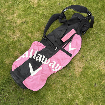 CALLAWAY LADIES LIGHTWEIGHT SUNDAY PENCIL/SUNDAY GOLF BAG / Black/Pink / OK USED