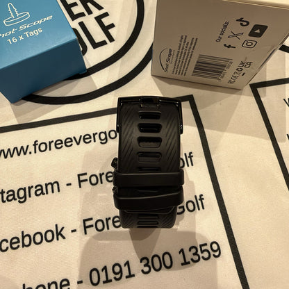SHOT SCOPE X5 GOLF GPS WATCH / Black / 16 x Club Tags inc. / GOOD USED