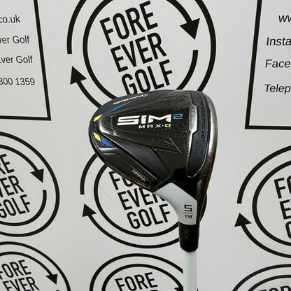 TAYLORMADE SIM2 MAX-D 5 WOOD / 19 Deg / RH / 45g Reg Flex / V.GOOD USED