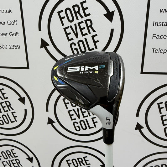 TAYLORMADE SIM2 MAX-D 5 WOOD / 19 Deg / RH / 45g Reg Flex / V.GOOD USED