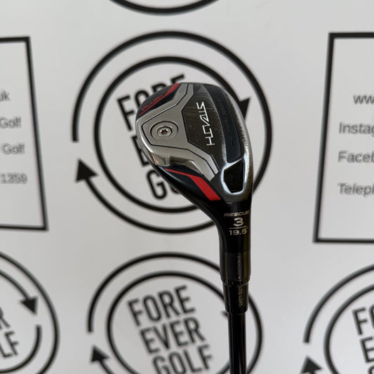 TAYLORMADE STEALTH PLUS+ 3 HYBRID / 19.5 Deg / Mens RH / 75g Stiff Flex / GOOD