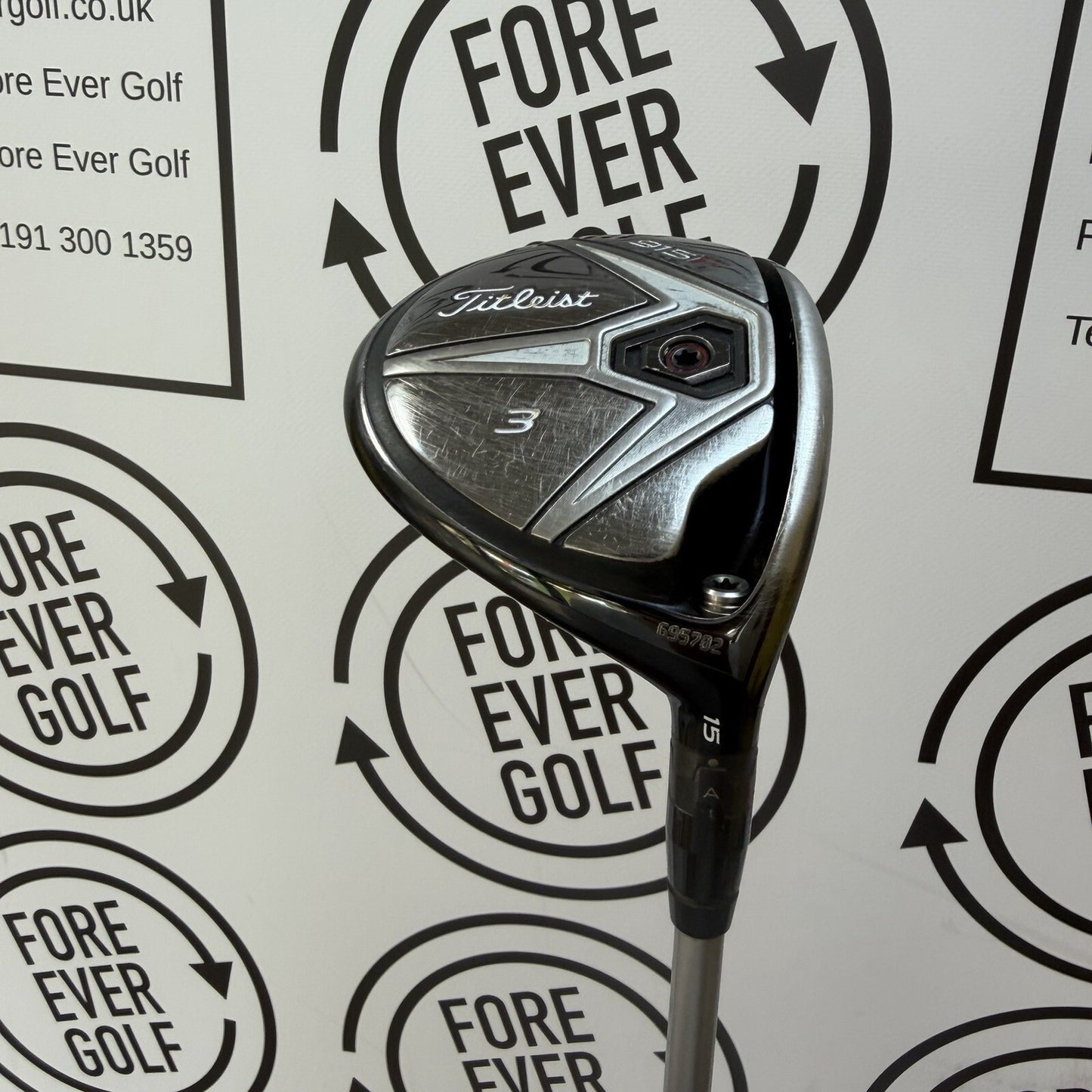TITLEIST 915F 3 WOOD / 15 Degree / Mens RH / 60g Stiff Flex / GOOD USED