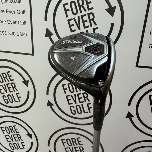 TITLEIST 915F 3 WOOD / 15 Degree / Mens RH / 60g Stiff Flex / GOOD USED